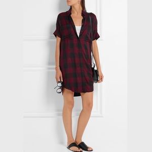 MADEWELL Courier plaid voile shirt dress